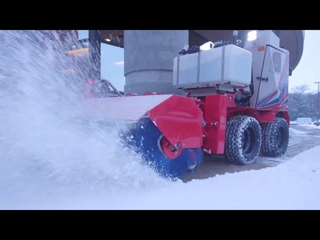 Quickly Remove Snow From Sidewalks With The Ventrac SSV Broom – Simple Start