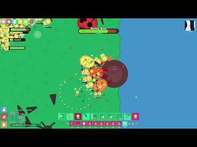 Luckiest and FASTEST Super Baby Ant Kill! Florr.io