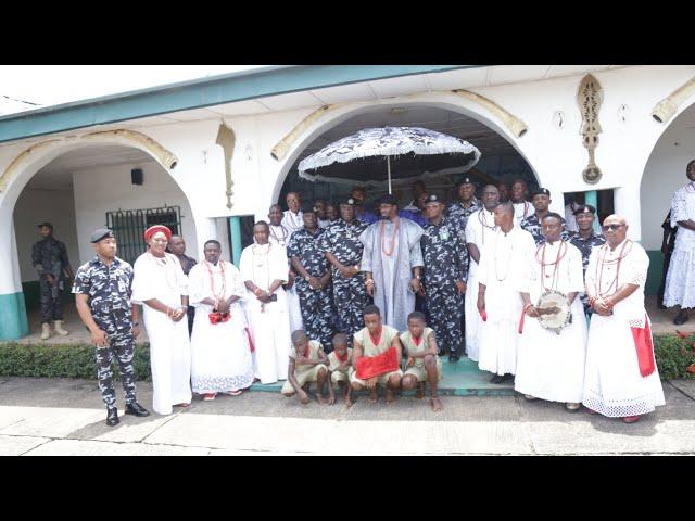 Delta State Commissioner Of Police Pay Familiarization Visit To Dein Of Agbor Ancient Kingdom