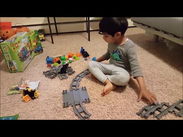 Lego Duplo Train Truck Track Building Blocks| Kids Fun & Learning Video| Arjun'sFunWorld