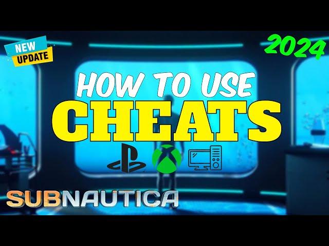 How to use CHEATS in Subnautica! Xbox PS5 & PC - The Complete Guide (2024)