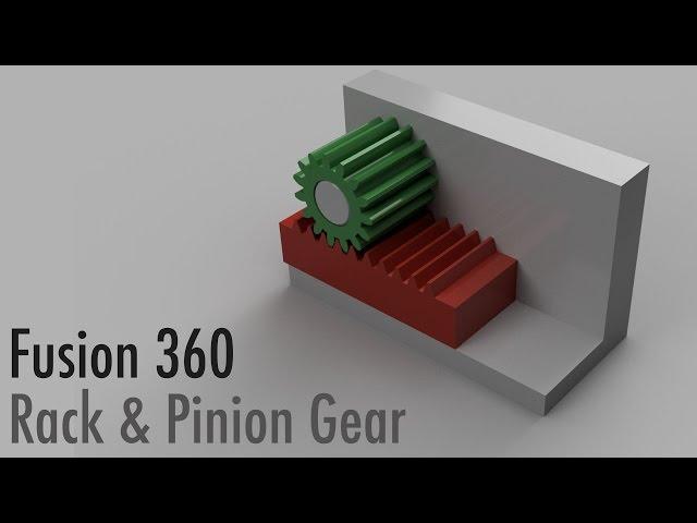 Fusion 360 Rack and Pinion Gear