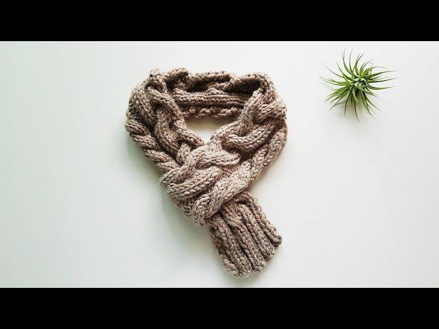 꽈배기 목도리 뜨기 twisted muffler knitting