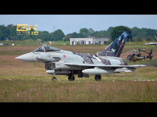 2 Eurofighter Typhoon from the Italian Air Force MM7331 MM7324 departure Jagel Airbase ETNS NTM 24