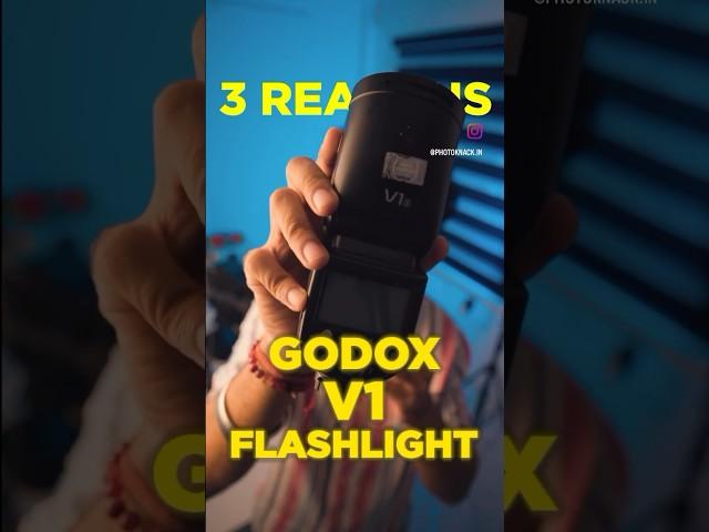 Why you should buy the Godox V1 flash light! #flash #photography #flashlight #tech #photographytips