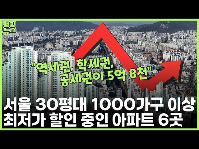 "여기는 아직 싸다" 집값 폭락 후 회복 못한 서울 대단지 아파트 6곳 | 부동산 랭킹뉴스