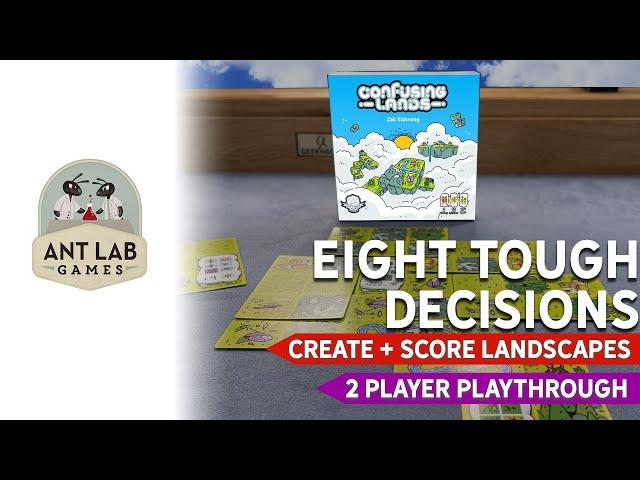 Confusing Lands Board Game | Playthrough | Review