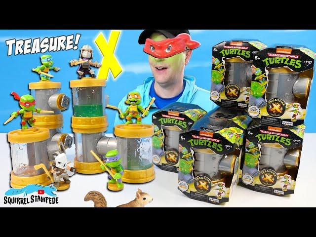 Treasure X Teenage Mutant Ninja Turtles Sewer Rescue Packs Squirrel Stampede Review!