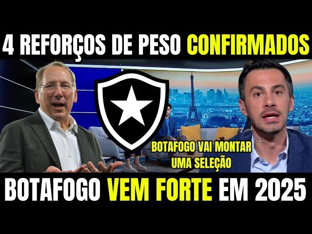 MÍDIA PAULISTA VAI A LOUCURA COM DECLARAÇAO DE TEXTOR SOBRE REFORÇOS EM 2025! NOTICIAS DO BOTAFOGO