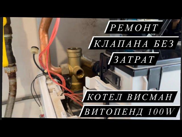 Трехходовой клапан на Висман витопенд 100w. Ремонт клапана без затрат.