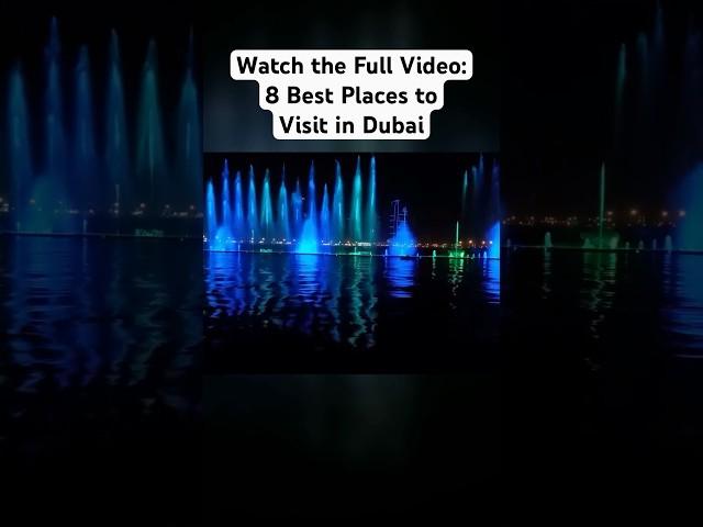 Dubai Fountain: A Spectacular Choreographed Water Show at Burj Khalifa #shorts