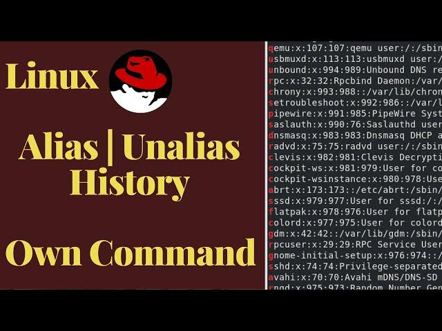 How to create permanent alias in linux | Make your own commands Using Alias,Unalias,History Tutorial