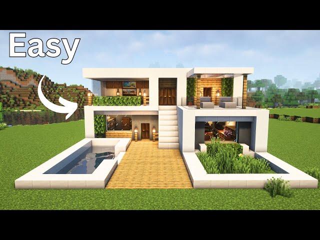 Minecraft Builds: Modern House Tutorial