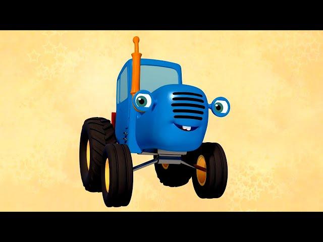 The Blue Tractor's Playground - episodes 1 -13 - compilation -  car cartoon