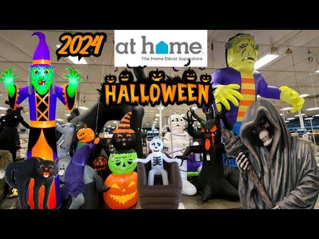 At Home Halloween 2024 Decor Walkthrough Ft. 20ft Inflatables & Animatronics (Great Selection)