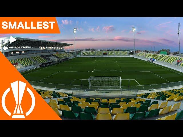 Smallest UEFA Europa League Stadiums 22/23