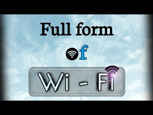 Full form of Wi-Fi | wifi full form | Shams Academy #shorts #ytshorts