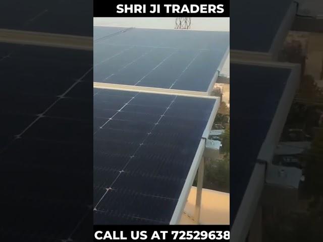 5 kw on-grid solar system installation by Shri ji traders #sustainablesolutions #renewableenergy