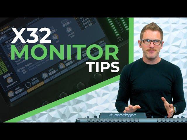 Use these Monitor Settings on Your Behringer X32