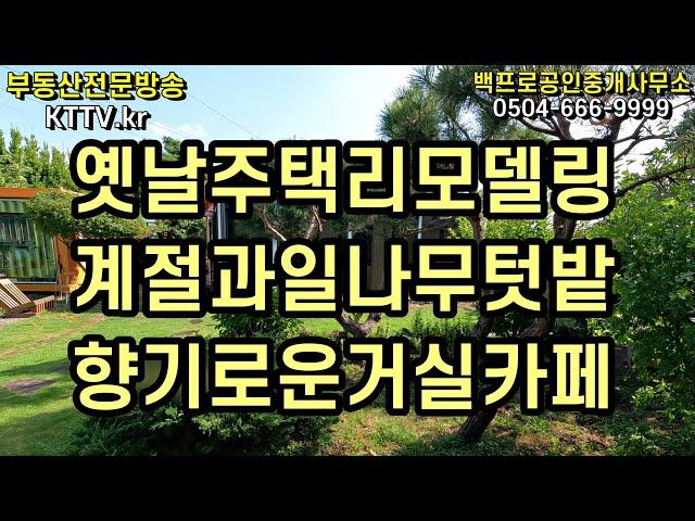 1101ㅣ제주시 애월읍 장전리ㅣ장전왕벚꽃나무마을, 거실카페를 가진 예날주택 ,각종과실수ㅣ KTTV 제주 부동산 백프로공인중개사[토지, 주택, 타운하우스, 건물, 펜션, 매매 임대]