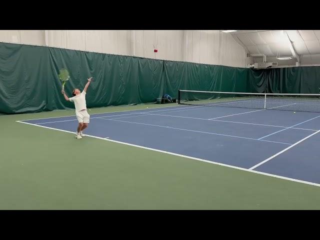 I am definitely improving in tennis  please like and subscribe for more