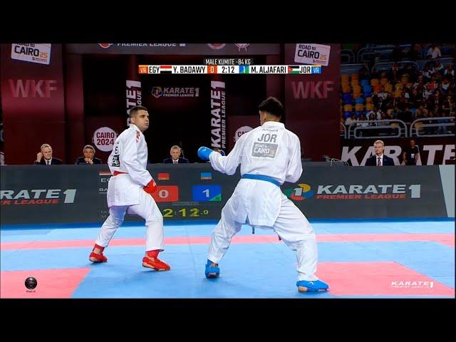 Youssef Badawy vs Mohammad Aljafari | Final Male Kumite -84Kg | Cairo 2024