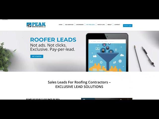 Guaranteed Roofing Leads | Affordable Leads For Roofers