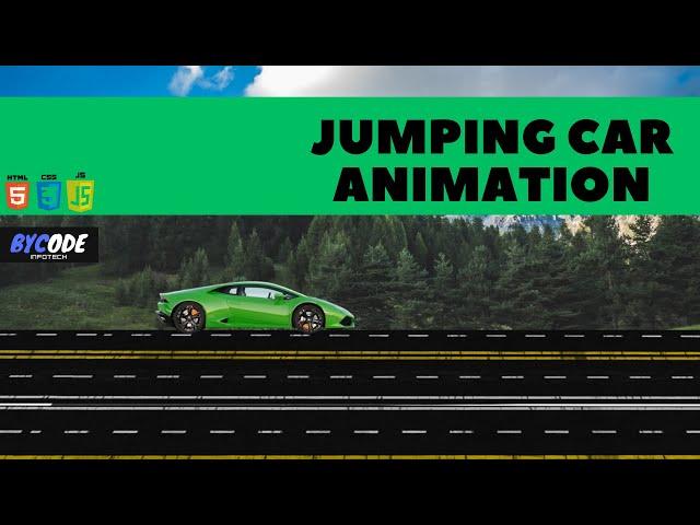 Car Animation | Using Pure HTML, CSS & JavaScript |  @bycode.infotech  #html #css #javascript