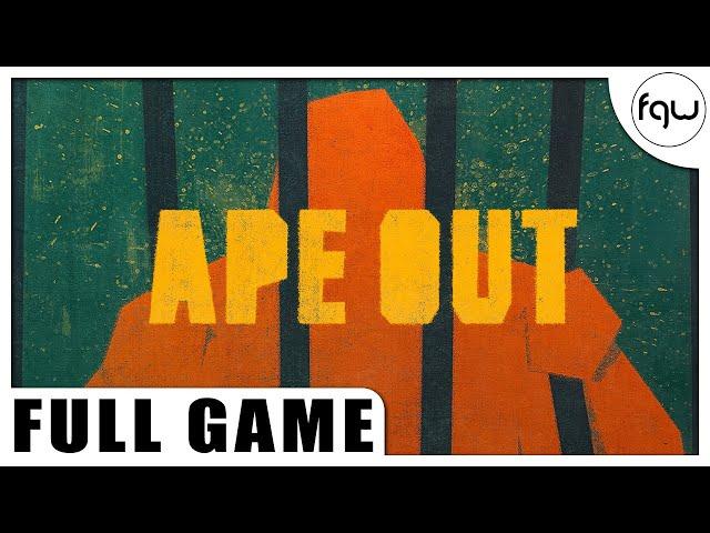 APE OUT Gameplay Walkthrough FULL GAME (PC 4K 60FPS) - No Commentary