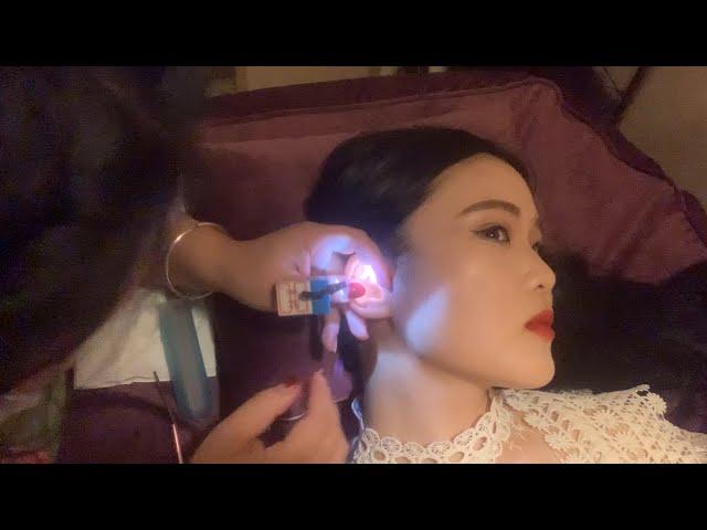 ASMR Enjoy the Tingly Ear Cleaning on a Rainy Night (No Talking) Different Triggers for Sleep