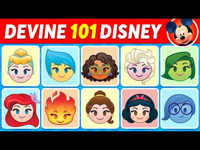 Devine 101 personnages DISNEY en ÉMOJI en 3 secondes