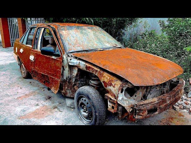 Full restoration abandoned car 53 year old | Restore & rebuild old rusty DAEWOO cars