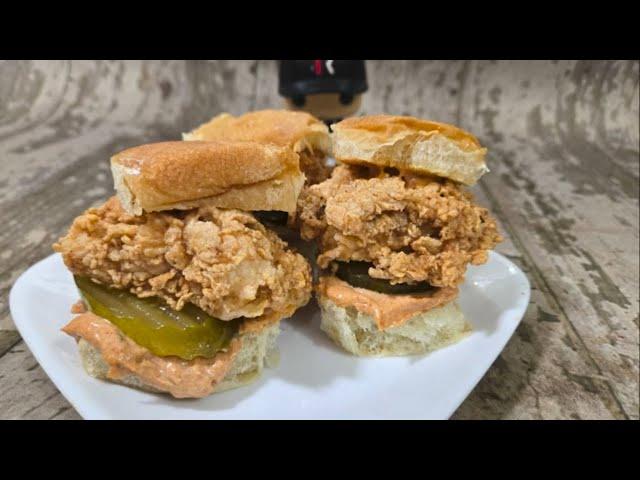 The Secret to Popeyes Spicy Chicken Sliders