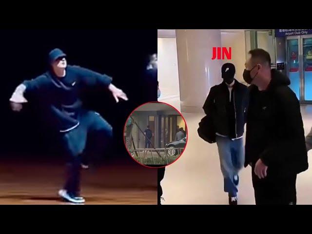 bts news today! Bts jin shows up at dance practice, jungkook's reaction is excited! what's up?