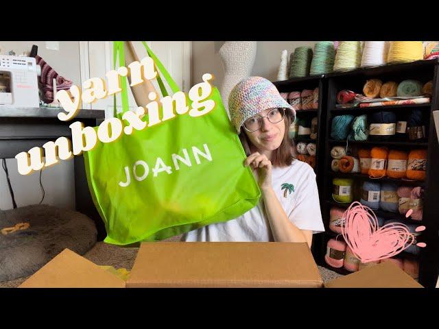 Let's open some Yarn! Packages from Joann and Sirdar :)