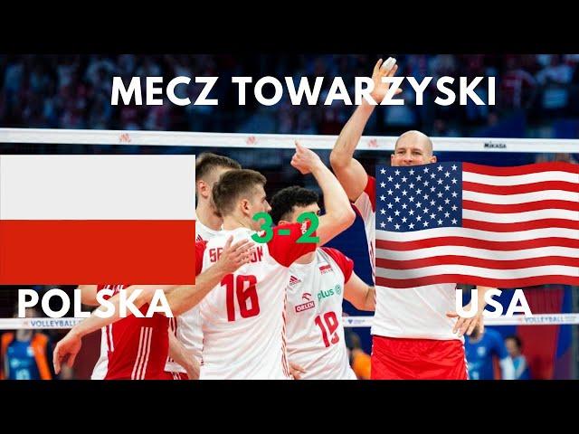 Polska - USA | Mecz Towarzyski | Siatkówka Mężczyzn | Skrót Meczu |