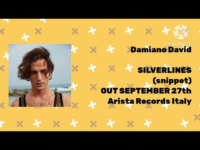 Damiano David - SILVERLINES (snippet) | OUT SEPTEMBER 27th