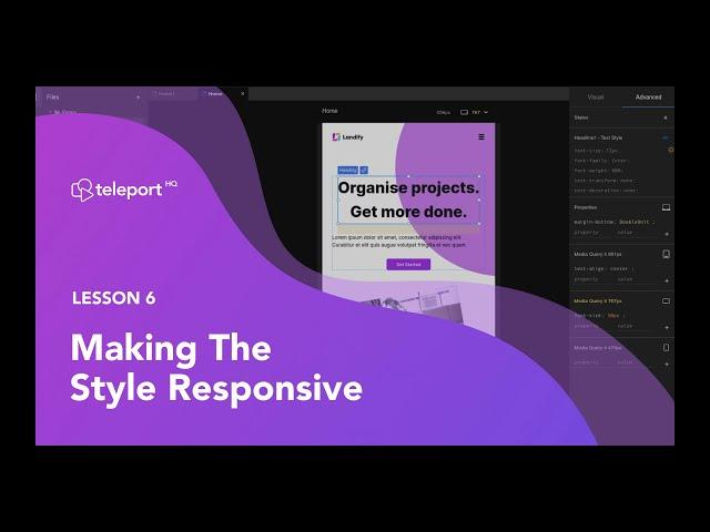 6. How to make your design responsive in Teleport