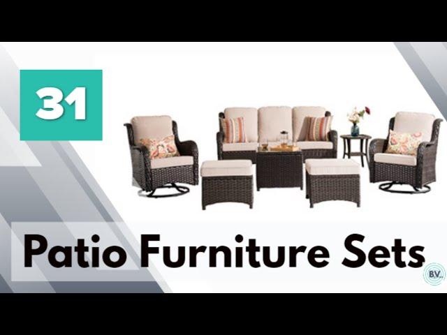 Outside Patio Furniture Ideas - Compilation of 31 different options for outdoor patio furniture.