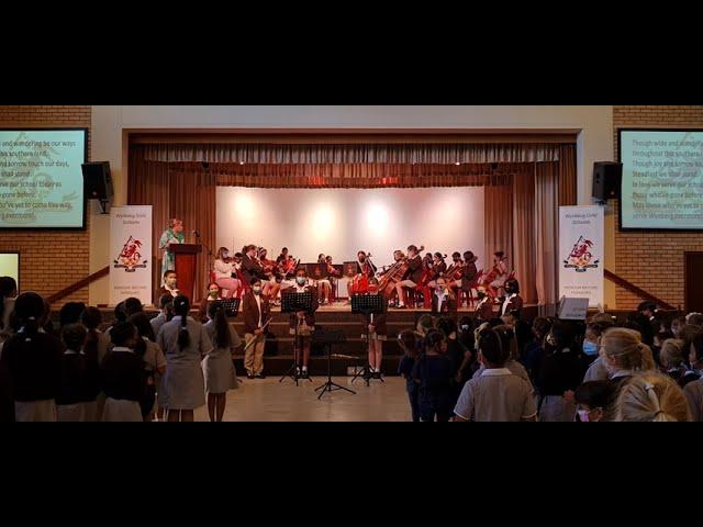 WGJS School Song accompanied by our orchestra