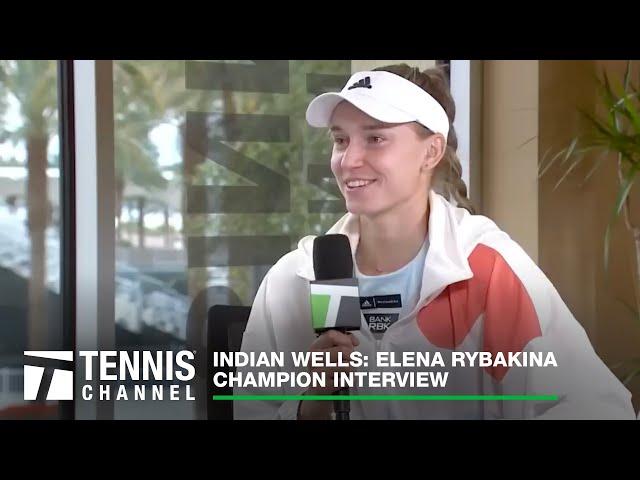 Elena Rybakina Wins First WTA 1000 title'; 2023 Indian Wells Final Interview