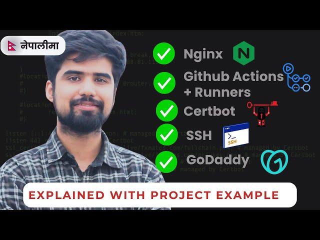 Concept of Cloud, Nginx, Certbot, Github Actions (CI/CD), Runners, explained with project in Nepali