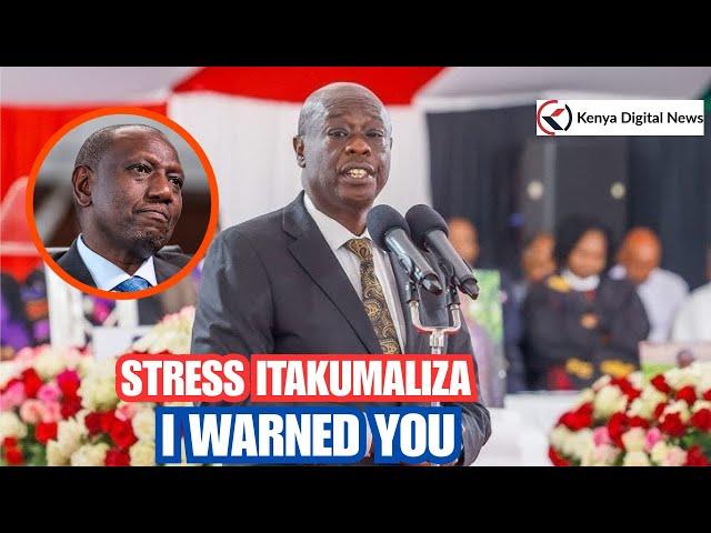 Former DP Gachagua delivers another speech that will add more stress to President Ruto!!