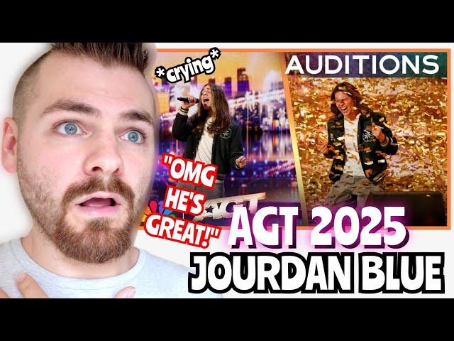 British Guy Reacts to Jourdan Blue "Breakeven" | GOLDEN BUZZER | Auditions | AGT 2025 | REACTION!