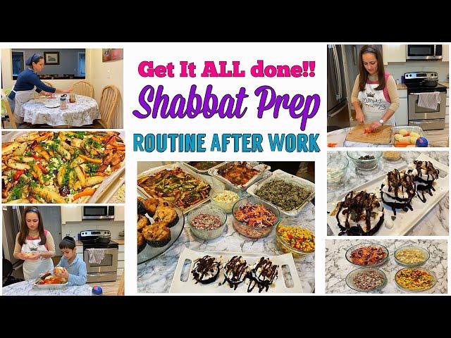 Get it ALL Done! Shabbat Prep Routine After Work || Working Mom Shabbat Prep |Orthodox Jewish Mom