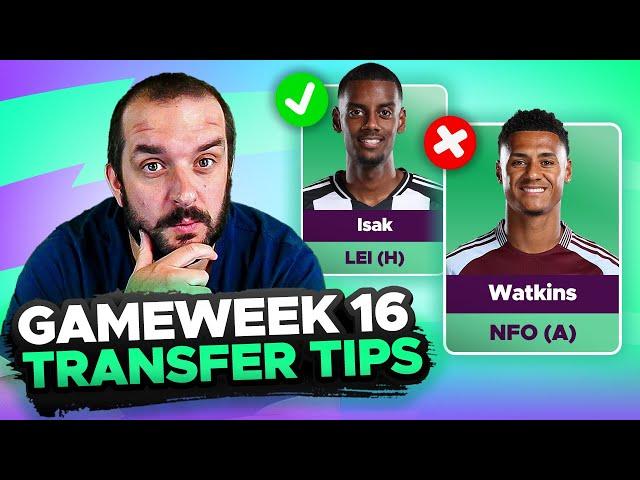 GET ISAK NOW?  | FPL TRANSFER TIPS | GAMEWEEK 16 | Fantasy Premier League Tips 2024/25