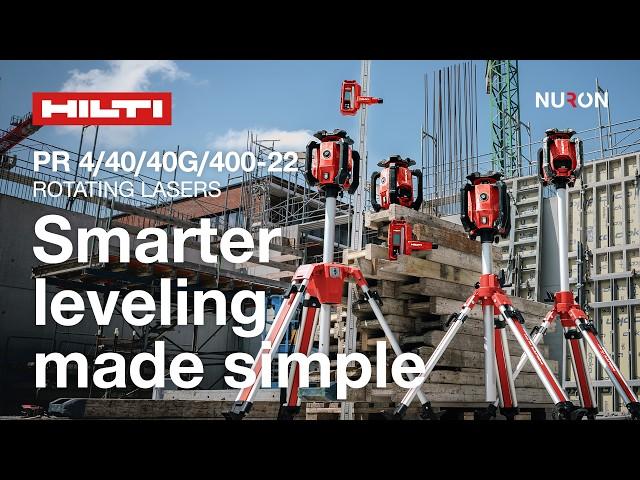 Hilti Nuron PR 4/40/40G-22 Rotating Lasers - Smarter leveling made simple