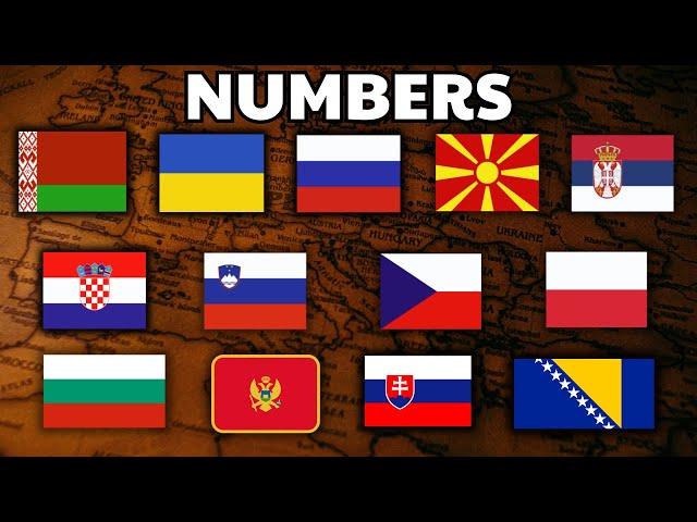 Numbers | SLAVIC Languages COMPARED