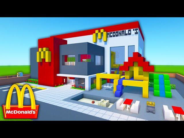 Minecraft Tutorial: How To Make A Modern McDonalds PlayPlace "Mega Mcdonalds"
