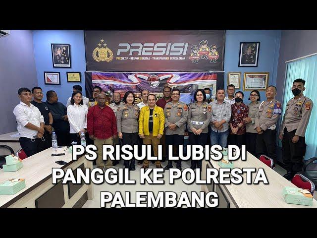 PS RISULI LUBIS MENEGUR KERAS POLISI POLISI YANG TIDAK MAU BERIBADAH DI POLRESTA PALEMBANG